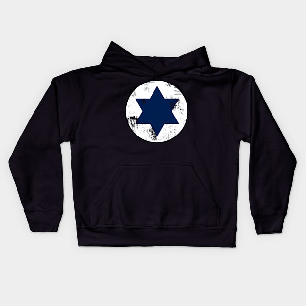 Israel Air Force Roundel Kids Hoodie by Historia